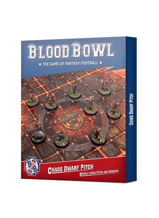 Blood Bowl Chaos Dwarf Team Pitch & Dugouts