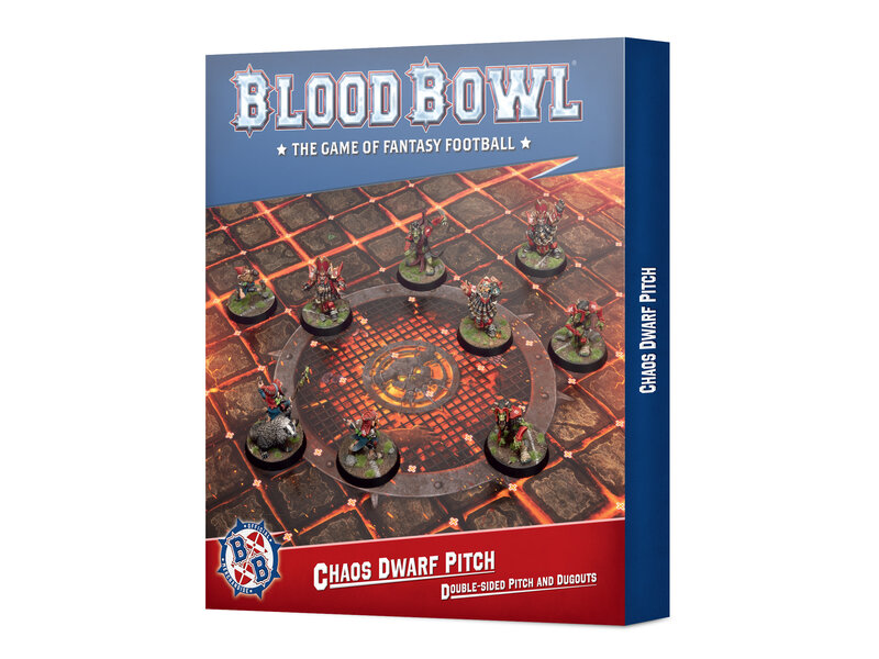 Games Workshop Blood Bowl Chaos Dwarf Team Pitch & Dugouts
