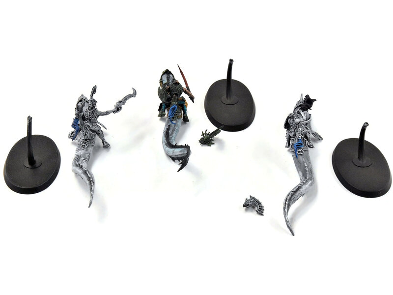 Games Workshop IDONETH DEEPKIN 3 Akhelian Isharann Guard #2 missing banner Sigmar