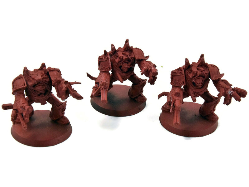 Games Workshop CHAOS SPACE MARINES 3 Obliterators #1 Warhammer 40K FINECAST