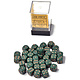CHESSEX 36 Dusty Green With Gold Opaque 12mm d6 Dice Block #1