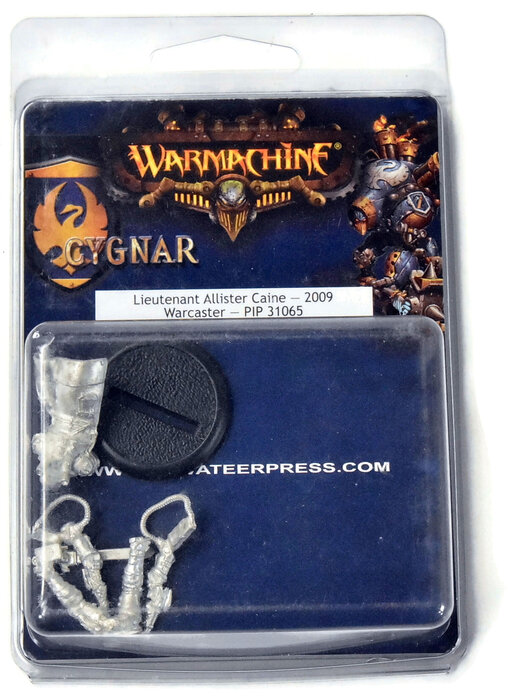 WARMACHINE Cygnar Lieutenant Allister Caine Warcaster NIB #1 METAL