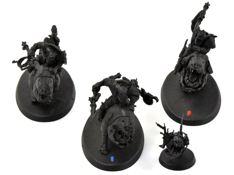Games Workshop ORKS 3 Squighog Boyz #1 missing nob Warhammer 40K