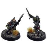 Games Workshop LORD OF THE RINGS Moria Captain And Shaman #1 WELL PAINTED finecast LOTR
