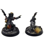 Games Workshop LORD OF THE RINGS Moria Captain And Shaman #1 WELL PAINTED finecast LOTR