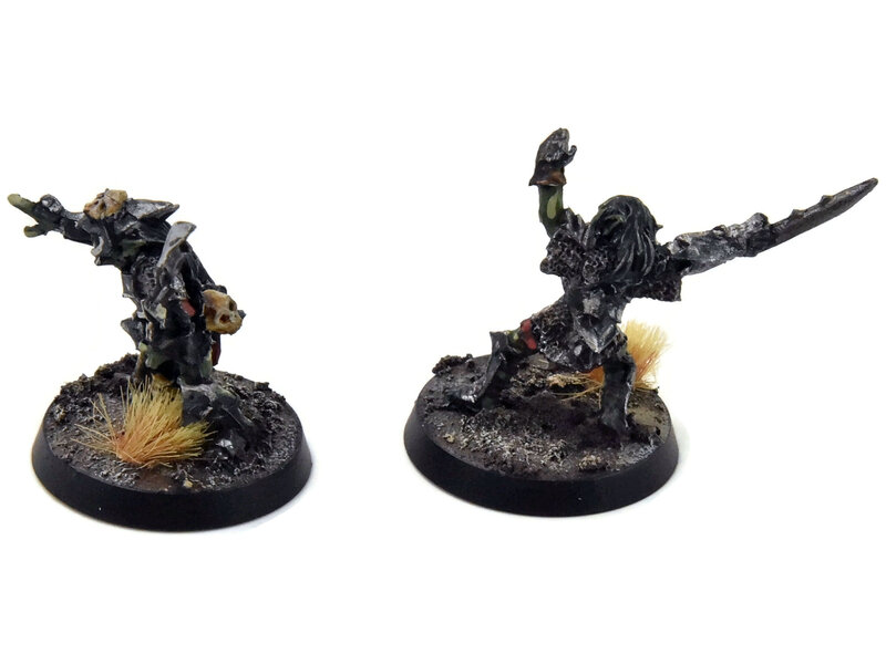 Games Workshop LORD OF THE RINGS Moria Captain And Shaman #1 WELL PAINTED finecast LOTR