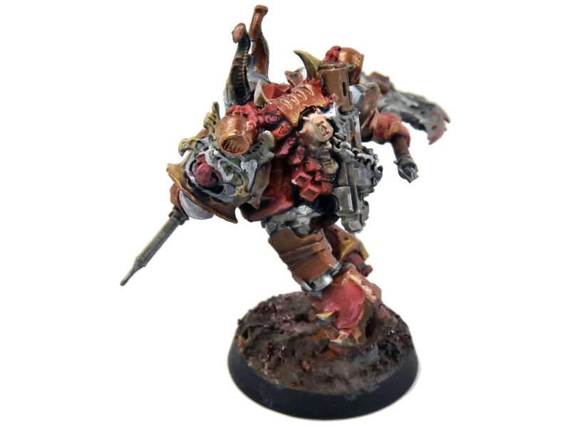Games Workshop CHAOS SPACE MARINES Chaos Champion #1 WELL PAINTED Warhammer 40K