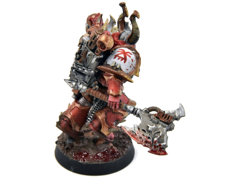 Games Workshop CHAOS SPACE MARINES Chaos Champion #1 WELL PAINTED Warhammer 40K