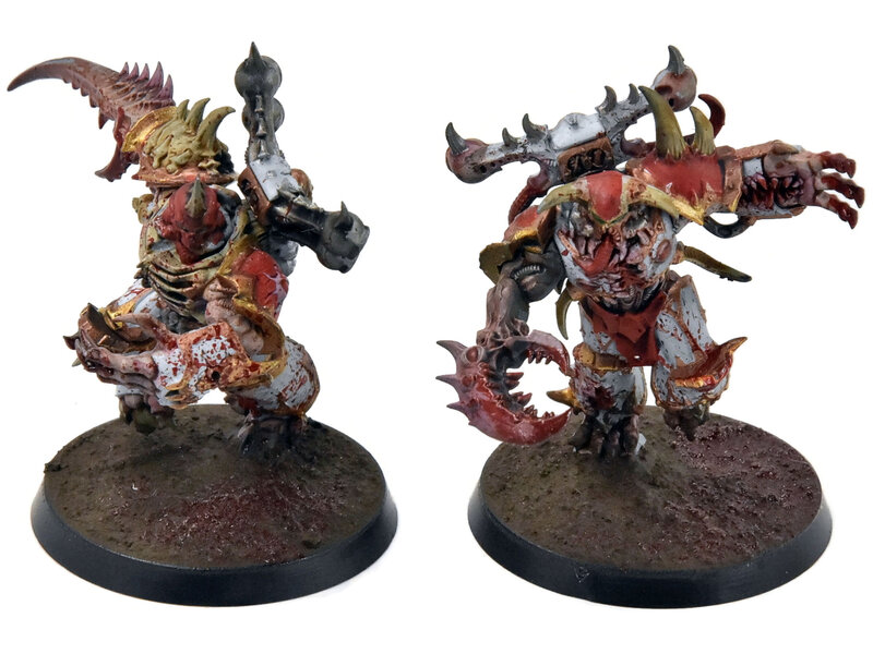 Games Workshop CHAOS SPACE MARINES 2 Greater Possessed #1 WELL PAINTED Warhammer 40K