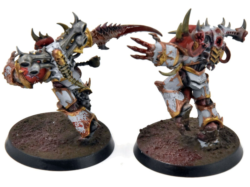 Games Workshop CHAOS SPACE MARINES 2 Greater Possessed #1 WELL PAINTED Warhammer 40K