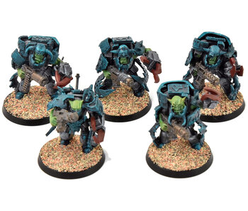 ORKS 5 Nobz In Mega Armour Converted #1 Warhammer 40K