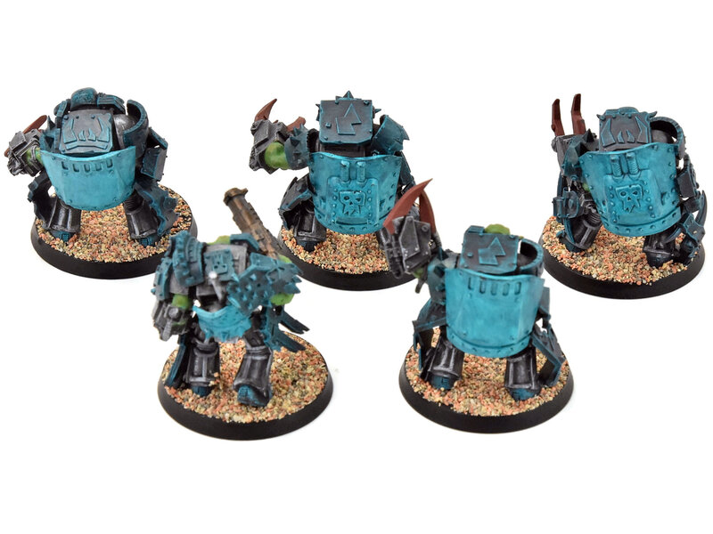 ORKS 5 Nobz In Mega Armour Converted #1 Warhammer 40K