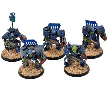 ORKS 5 Nobz In Mega Armour Converted #2 Warhammer 40K