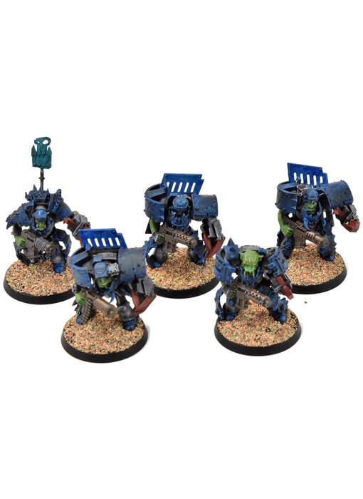 ORKS 5 Nobz In Mega Armour Converted #2 Warhammer 40K