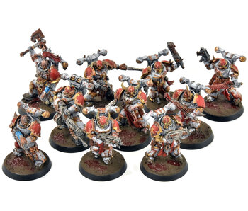 CHAOS SPACE MARINES 10 Chaos Space Marines #1 WELL PAINTED Legionnaries 40K