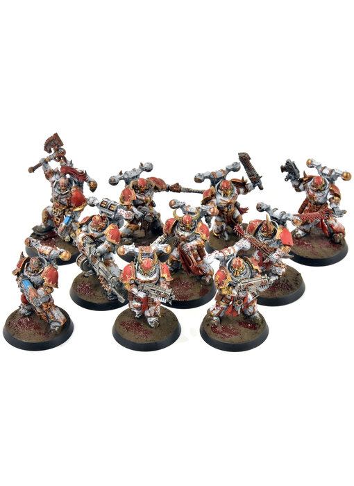 CHAOS SPACE MARINES 10 Chaos Space Marines #1 WELL PAINTED Legionnaries 40K