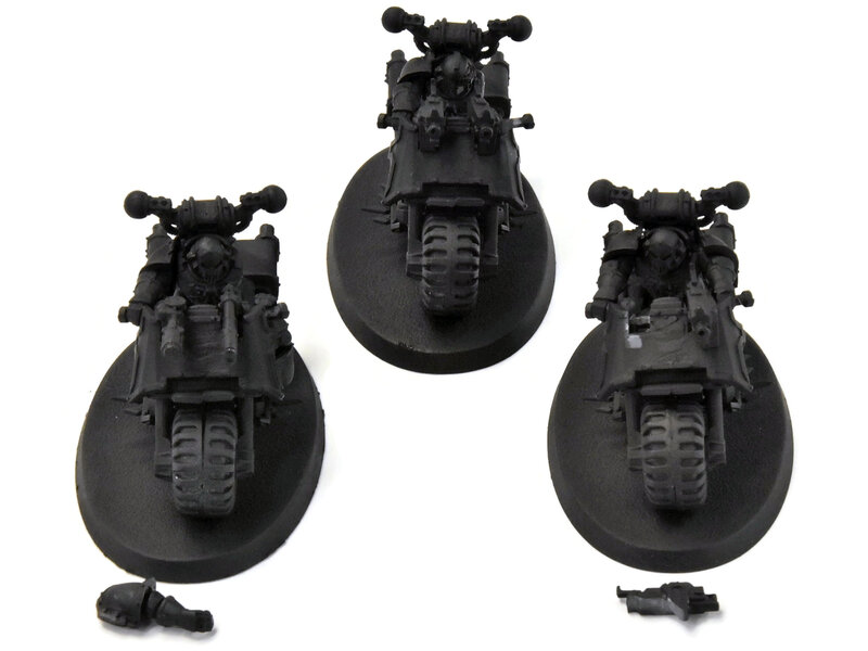 Games Workshop CHAOS SPACE MARINES 3 Bikers #2 Warhammer 40K