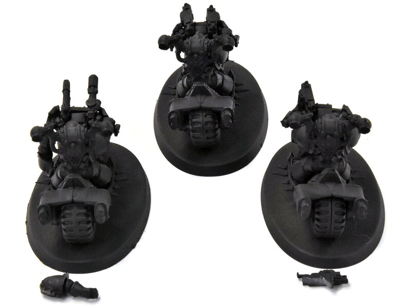 Games Workshop CHAOS SPACE MARINES 3 Bikers #2 Warhammer 40K