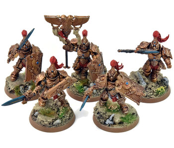 ADEPTUS CUSTODES 5 Custodian Guards Squad #4 PRO PAINTED Warhammer 40K