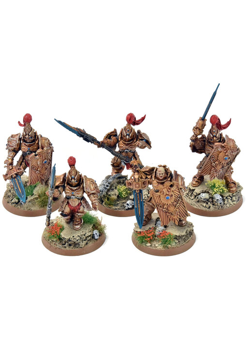 ADEPTUS CUSTODES 5 Custodian Guards Squad #2 PRO PAINTED Warhammer 40K