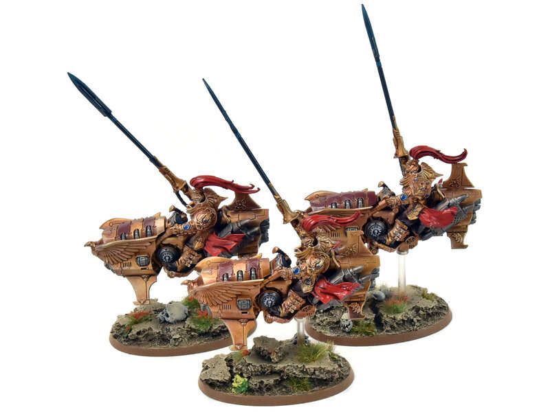 Games Workshop ADEPTUS CUSTODES 3 Dawneagles Jetbikes #1 PRO PAINTED Warhammer 40K
