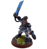 Games Workshop ASTRA MILITARUM Sergeant With Sword #1 METAL WELL PAINTED 40K