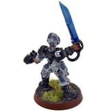 Games Workshop ASTRA MILITARUM Sergeant With Sword #1 METAL WELL PAINTED 40K