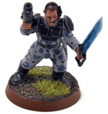 Games Workshop ASTRA MILITARUM Sergeant #8 Warhammer 40K WELL PAINTED