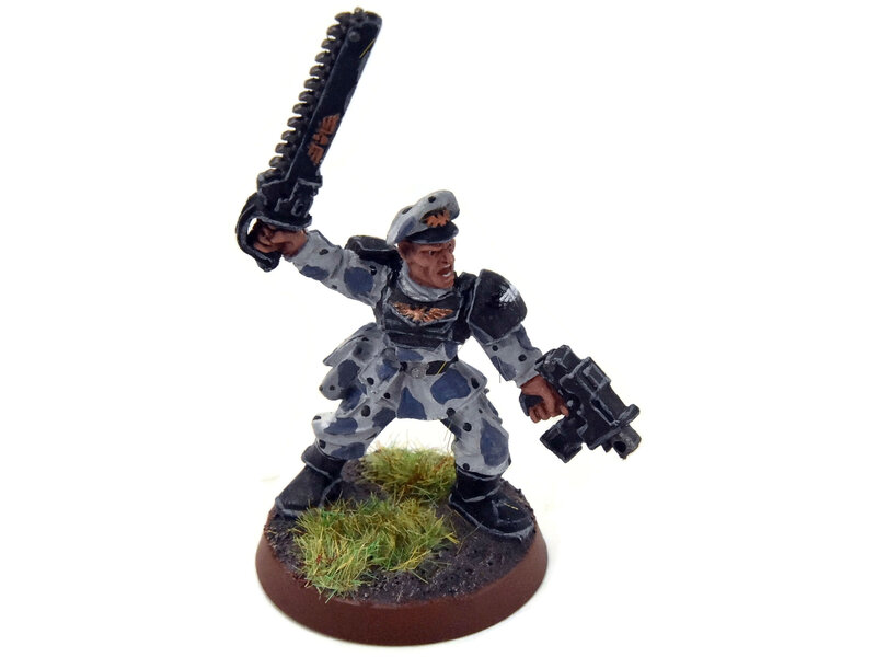 Games Workshop ASTRA MILITARUM Sergeant With Chainsword #2 METAL Warhammer 40K