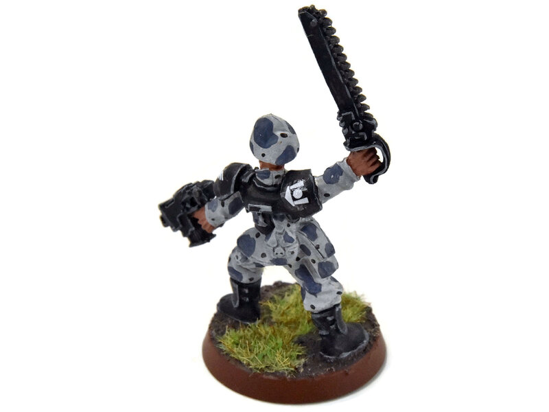 Games Workshop ASTRA MILITARUM Sergeant With Chainsword #2 METAL Warhammer 40K