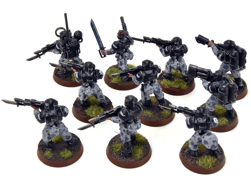 Games Workshop ASTRA MILITARIUM 10 Cadian Shock Troops #17 WELL-PAINTED Warhammer 40K