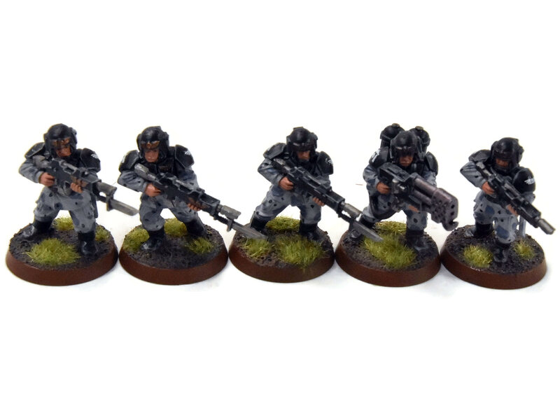 Games Workshop ASTRA MILITARIUM 10 Cadian Shock Troops #17 WELL-PAINTED Warhammer 40K
