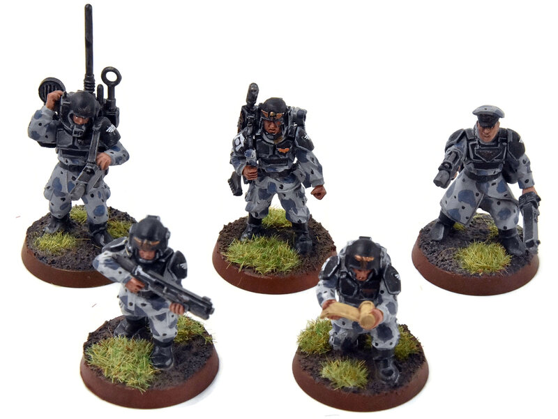 Games Workshop ASTRA MILITARIUM 5 Cadian Command Squad #3 WELL-PAINTED Warhammer 40K