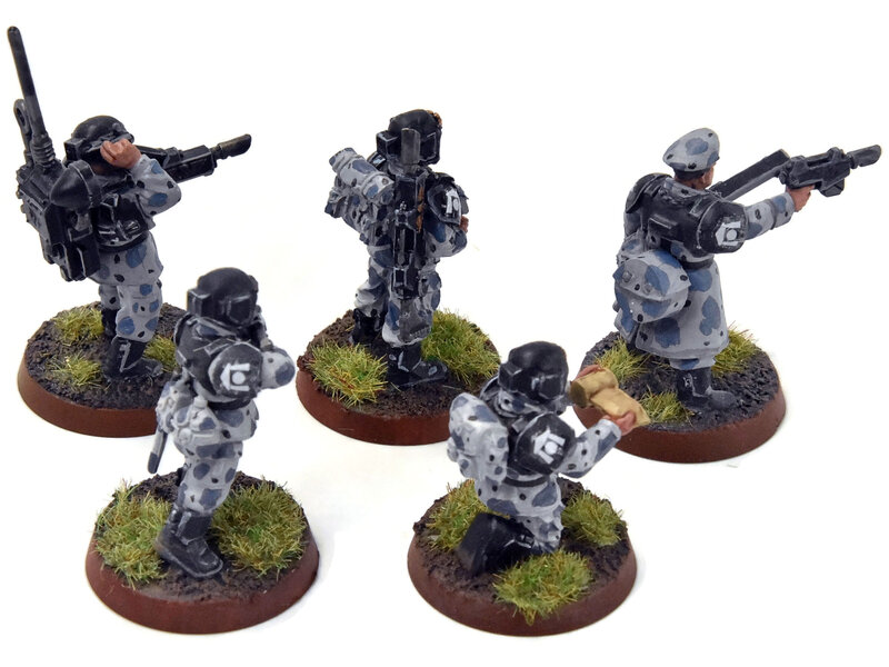 Games Workshop ASTRA MILITARIUM 5 Cadian Command Squad #3 WELL-PAINTED Warhammer 40K