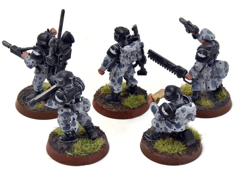 Games Workshop ASTRA MILITARIUM 5 Cadian Command Squad #3 WELL-PAINTED Warhammer 40K