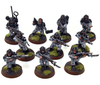 ASTRA MILITARIUM 10 Cadian Shock Troops #15 WELL-PAINTED Warhammer 40K