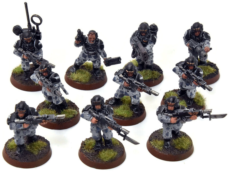 Games Workshop ASTRA MILITARIUM 10 Cadian Shock Troops #15 WELL-PAINTED Warhammer 40K