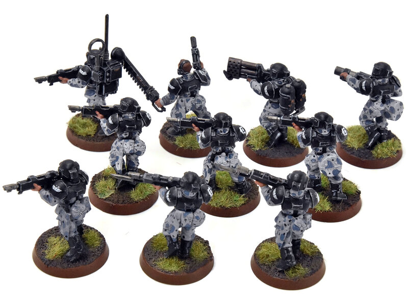 Games Workshop ASTRA MILITARIUM 10 Cadian Shock Troops #15 WELL-PAINTED Warhammer 40K