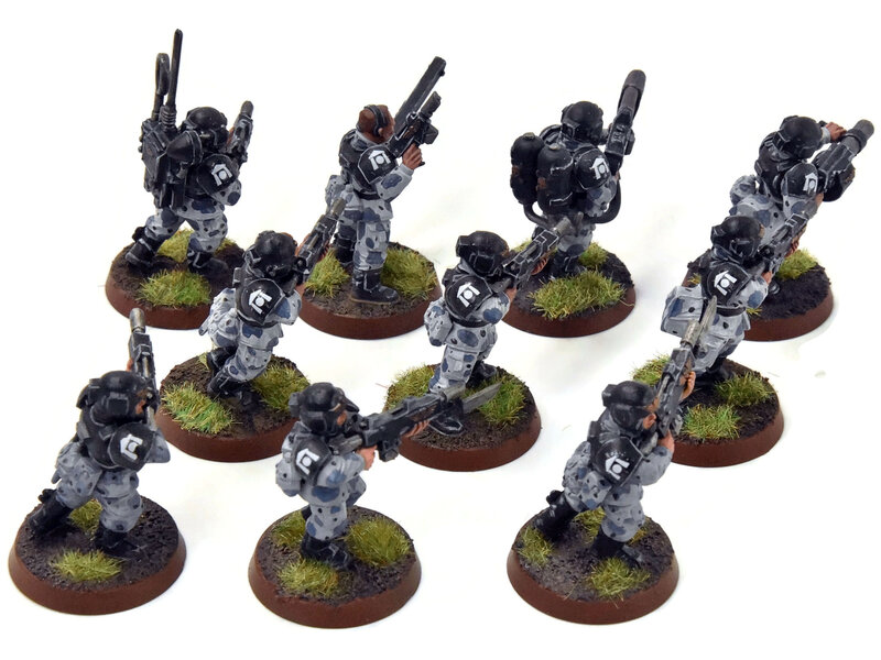 Games Workshop ASTRA MILITARIUM 10 Cadian Shock Troops #15 WELL-PAINTED Warhammer 40K