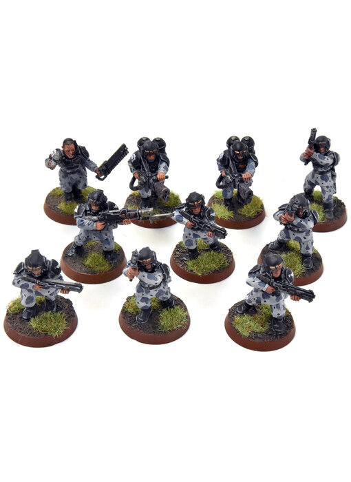 ASTRA MILITARIUM 10 Cadian Shock Troops #21 WELL-PAINTED Warhammer 40K