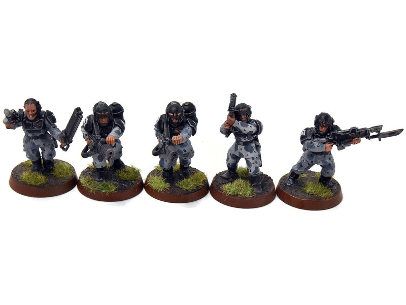 Games Workshop ASTRA MILITARIUM 10 Cadian Shock Troops #21 WELL-PAINTED Warhammer 40K