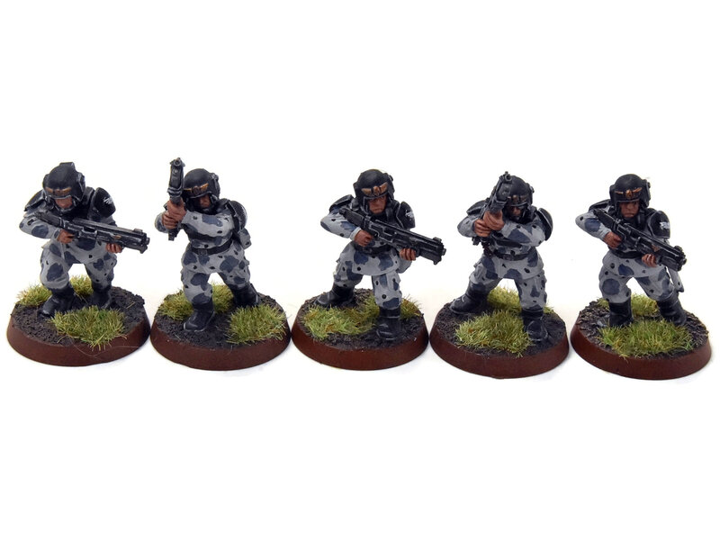 Games Workshop ASTRA MILITARIUM 10 Cadian Shock Troops #21 WELL-PAINTED Warhammer 40K