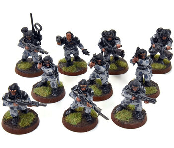 ASTRA MILITARIUM 10 Cadian Shock Troops #22 WELL-PAINTED Warhammer 40K