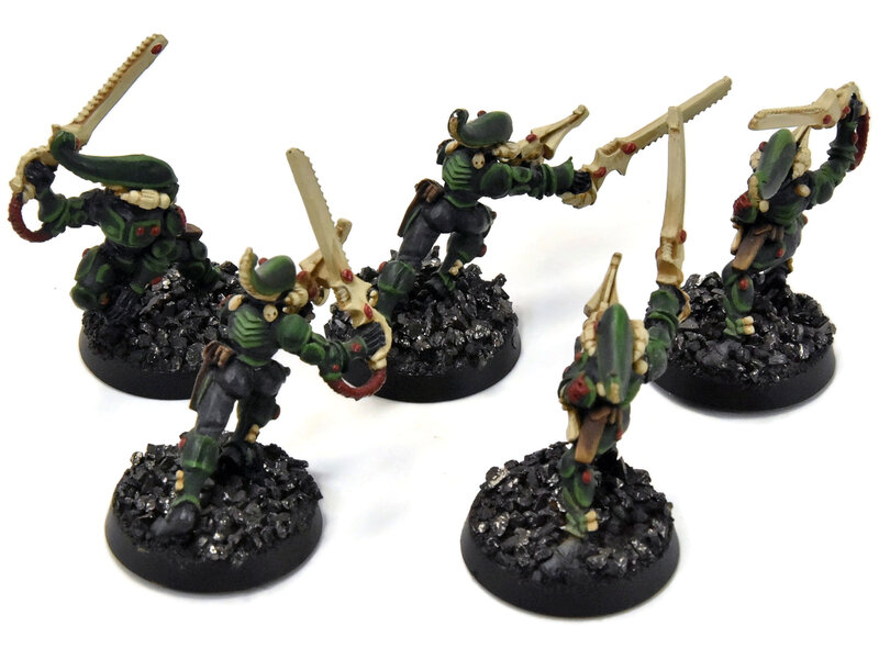 Games Workshop AELDARI 5 Striking Scorpions #1 METAL PRO PAINTED Warhammer 40K