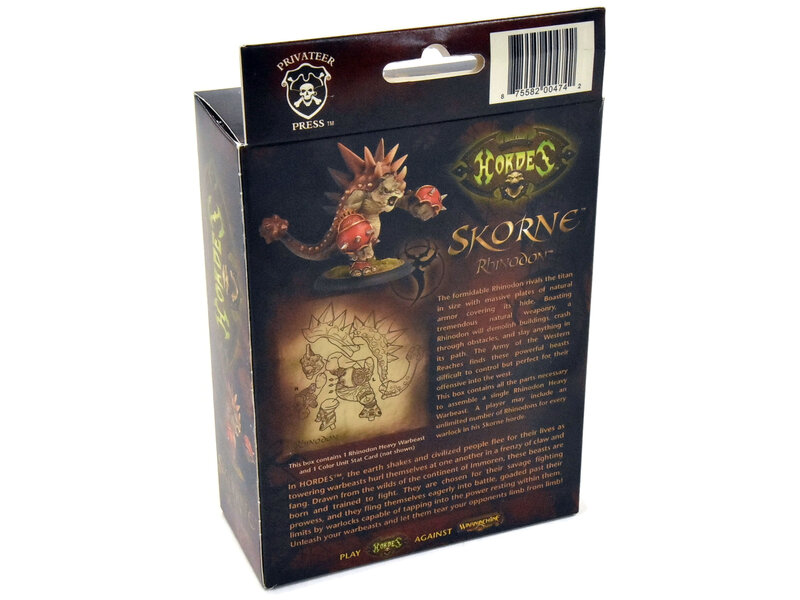 HORDES Skorne Rhinodon CIB #1 METAL