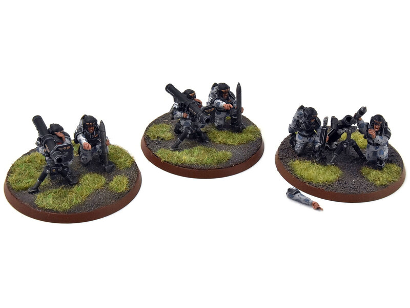 Games Workshop ASTRA MILITARIUM 3 Heavy Weapon Squad #8 WELL-PAINTED Warhammer 40K