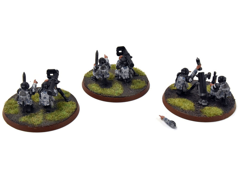 Games Workshop ASTRA MILITARIUM 3 Heavy Weapon Squad #8 WELL-PAINTED Warhammer 40K