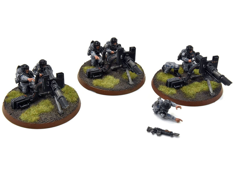 Games Workshop ASTRA MILITARIUM 3 Heavy Weapon Squad #1 WELL-PAINTED Warhammer 40K