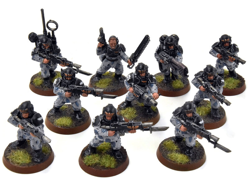 Games Workshop ASTRA MILITARIUM 10 Cadian Shock Troop #8 WELL-PAINTED Warhammer 40K