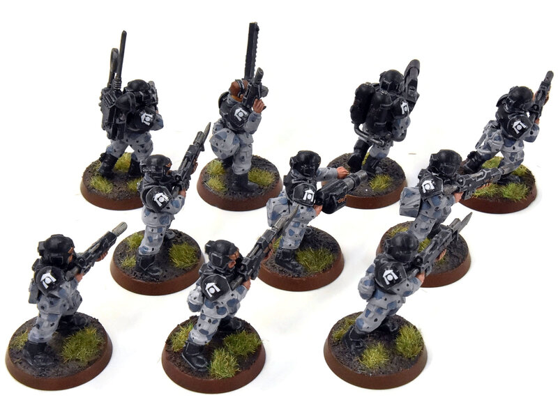 Games Workshop ASTRA MILITARIUM 10 Cadian Shock Troop #8 WELL-PAINTED Warhammer 40K